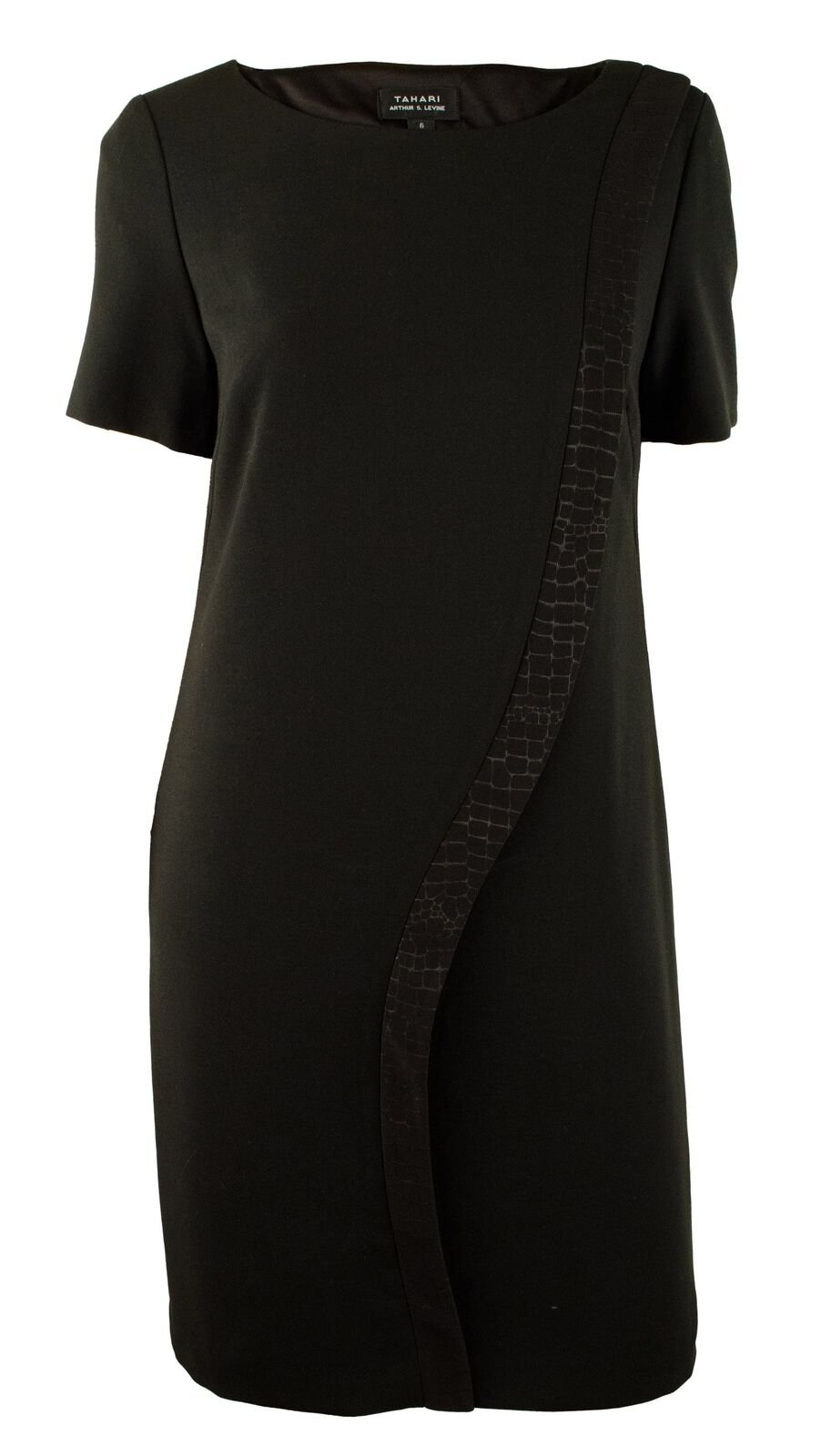 Tahari by ASL Women's Kevin Embossed Stripe Shift Dress-B-14