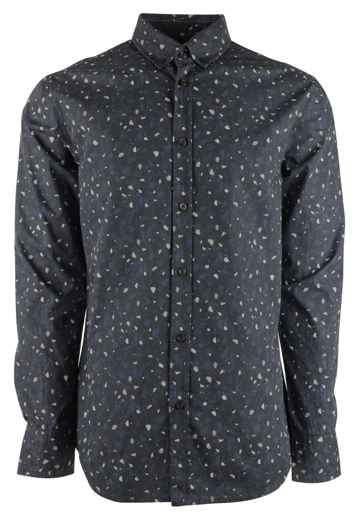 Hugo Boss Men's Mabsoot Slim Fit Long Sleeve Shirt-BLK-XX-Large
