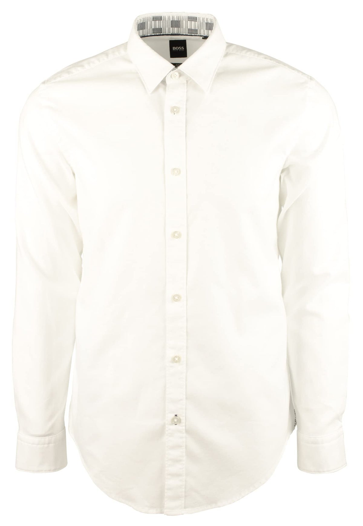 Hugo Boss Men's Ronni Slim Fit Long Sleeves Shirt-W-XX-Large White