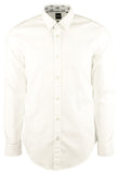 Hugo Boss Men's Ronni Slim Fit Long Sleeves Shirt-W-XX-Large White