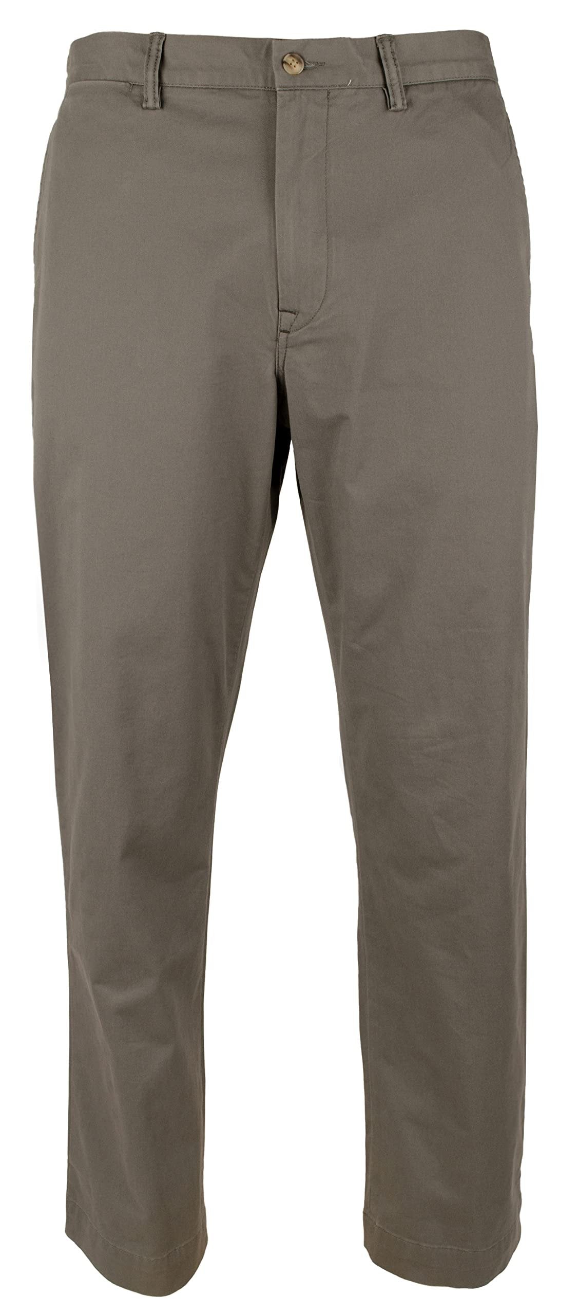 Men's Stretch Straight Fit Chino Pants GY 38WX34L Grey