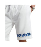 POLO RALPH LAUREN 9.5-Inch Logo Fleece Shorts White SM