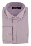 Polo Ralph Lauren Men's Classic-Fit Hairline Stripe Dress Shirt, Purple/White, 15.5" Neck 32-33" Sleeve