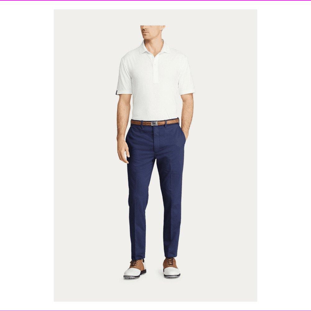 Polo Ralph Lauren Golf Tailored-Fit Flat-Front Stretch Chino, Navy Size 34X32