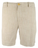 Tommy Bahama Men's Harbor Herringbone Stretch Linen 10" Inseam Short (Stone Khaki, Small)