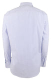 Michael Kors Men's Cotton Blend Stretch Striped Slim Fit Long Sleeve Shirt CBL Large