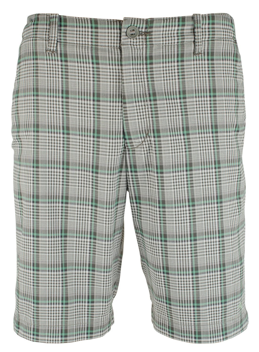 Tommy Bahama Men's Deltona Plaid Flat Front Chino Shorts Black Multi 40