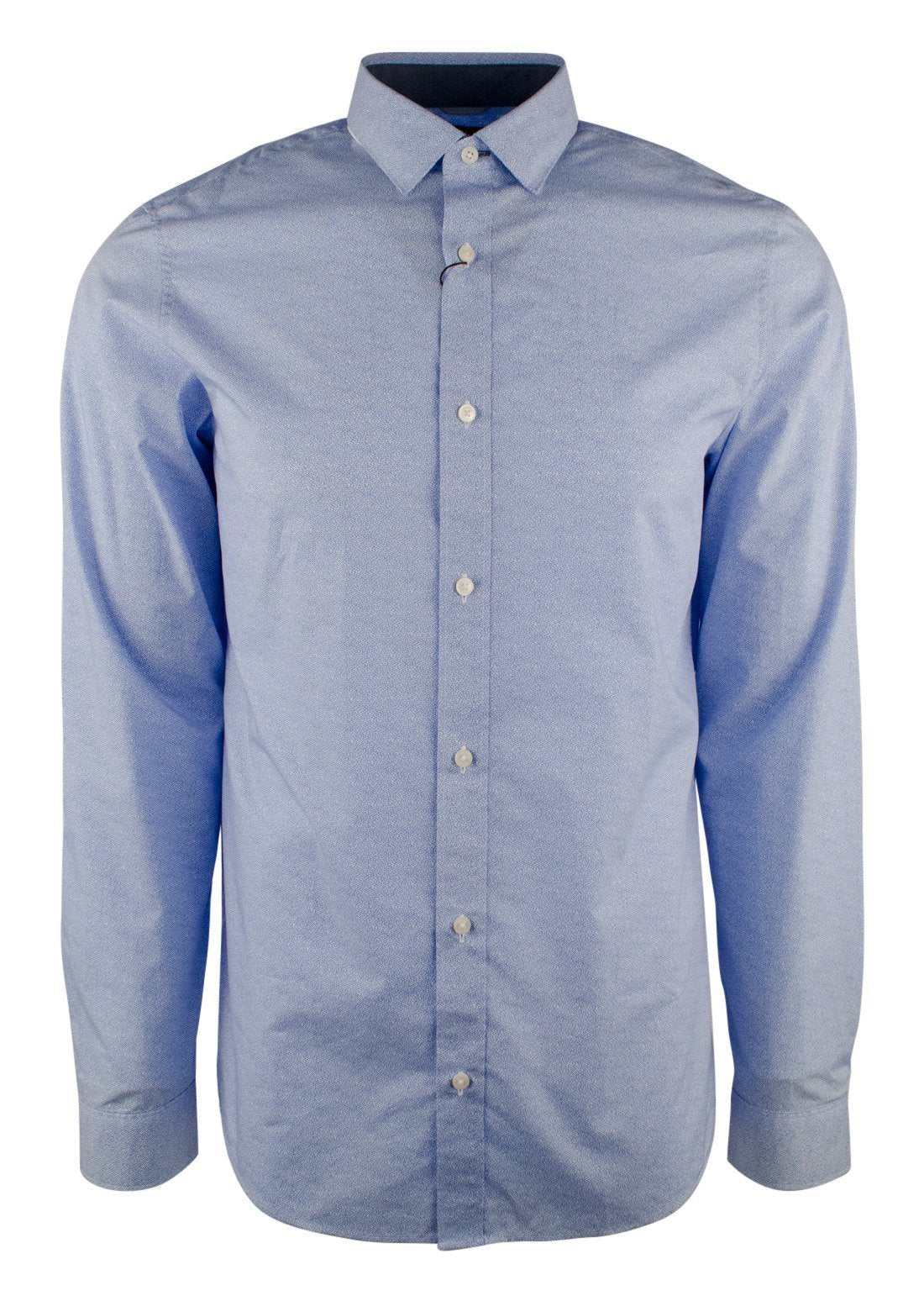 Michael Kors Men's Long Sleeve Swirl Print Slim Fit Shirt B XL