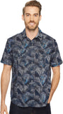 Tommy Bahama Men's Fez Fronds Short Sleeve Shirt Maritime Small