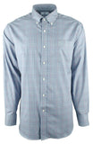 Men's Classic Fit Plaid Button Down Shirt-GG-S Gravel Grey
