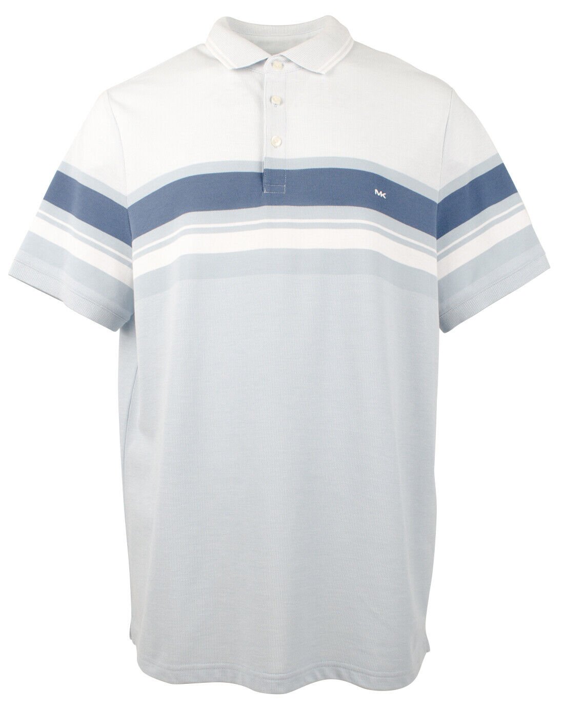 Michael Kors Men's Striped Short Sleeved Polo Shirt LC XXL