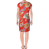 Lauren Ralph Lauren Women's Floral Print Midi Shift Dress OM L
