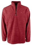 Tommy Bahama Men's Cloud Peak Half Zip Long Sleeve Fleece Pullover Sangria Red Small