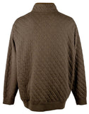 POLO RALPH LAUREN Men's Big & Tall Long Sleeve Quilt Double Knit Jersey Pullover BrwnH 4XLT Brown Heather