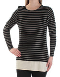 Lauren Ralph Lauren Women's Striped Contrasting Underlayer Top Shirt