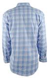 Men's Classic Fit Plaid Button Down Shirt-CB-B