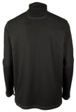 Tommy Bahama Men's Big and Tall Emfielder Half Zip Shirt BLK XLT