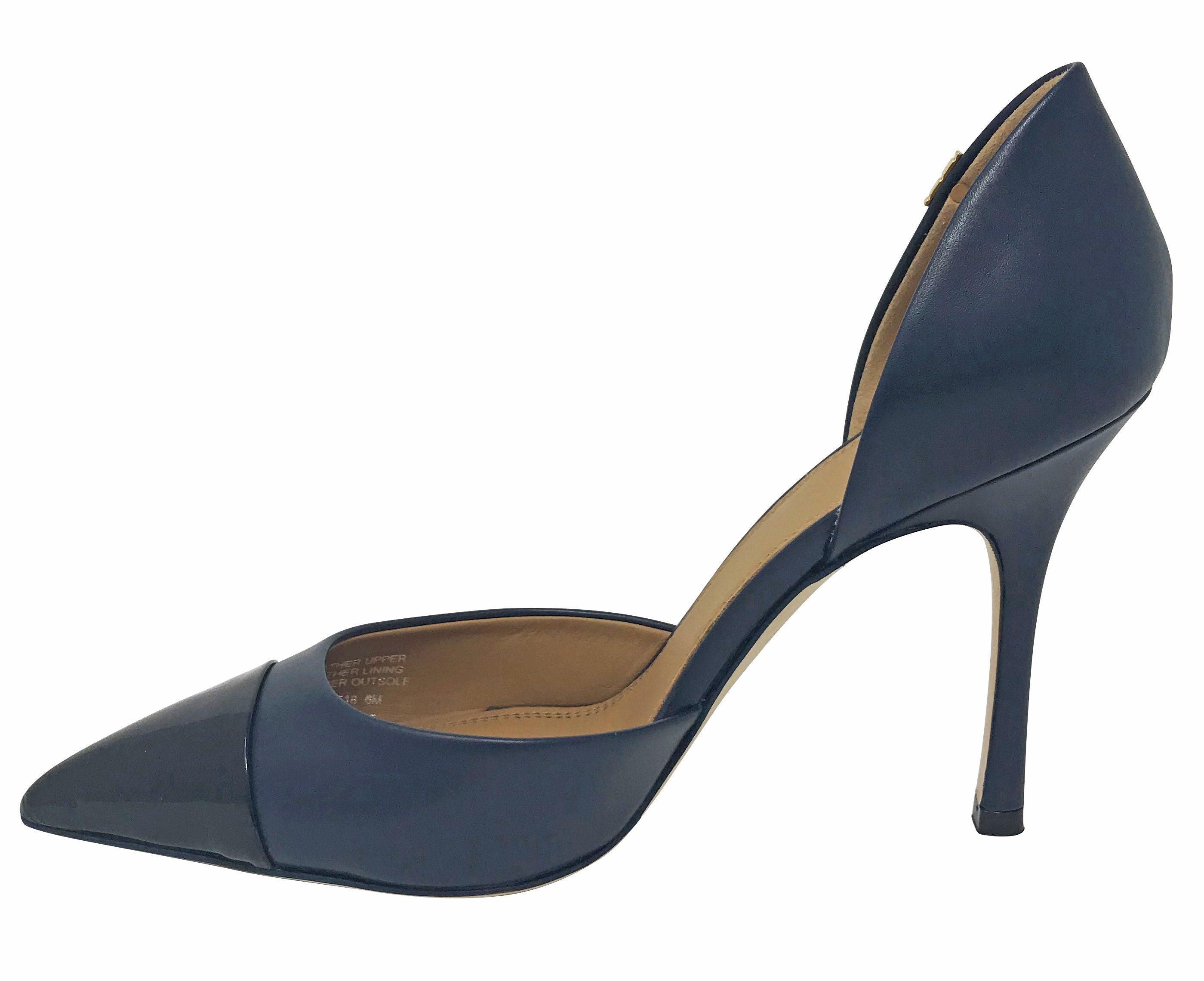 Women's Penelope Cap-Toe D'orsay Pump Shoes-INPB-6
