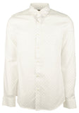 Men's Slim Fit Mini Dots Long Sleeves Shirt-HO-Small