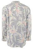Men's Mirage Floral Linen Long Sleeved Shirt-in-L