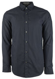Hugo Boss Men's Ronni Slim Fit Long Sleeve Button Front Shirt Dark Blue