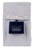 Organic Oxford Solid One European Sham 26X26 Inches Blue