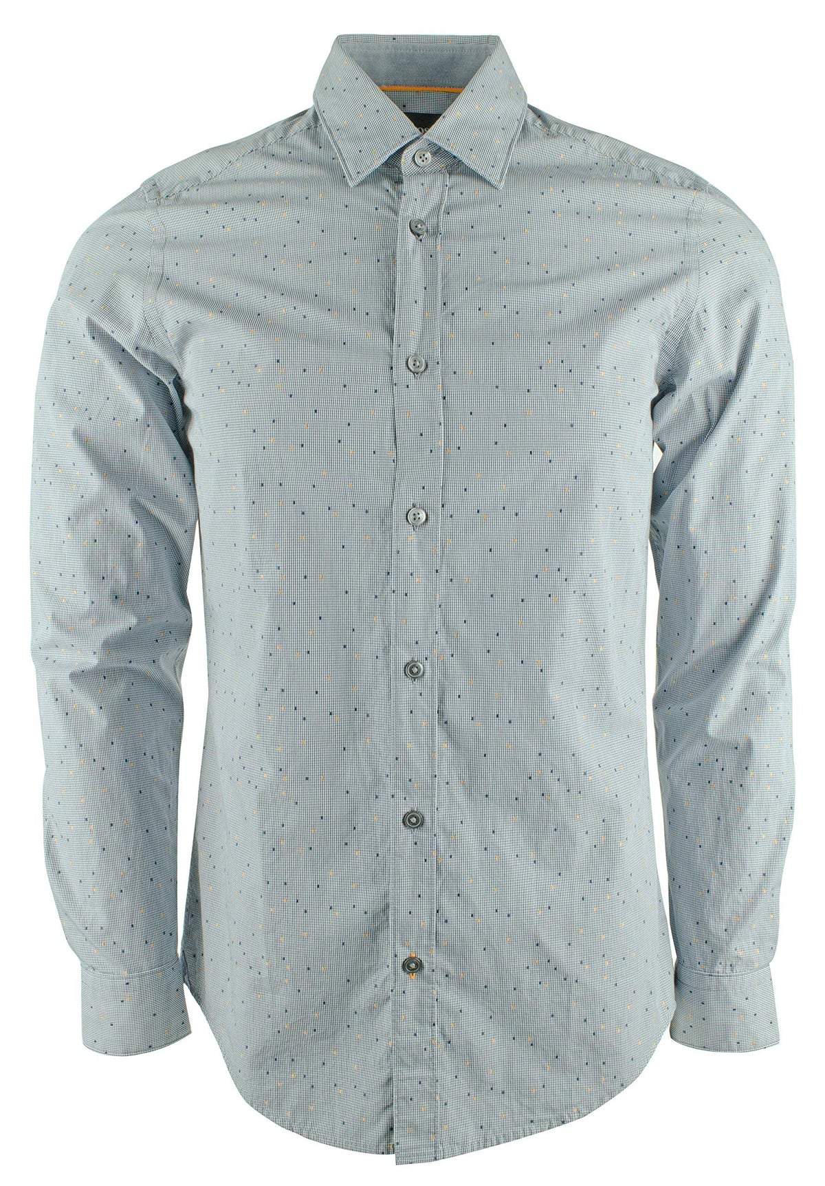 Hugo Boss Men's Lukas Regular Fit Long Sleeve Shirt-OB-S Open Blue