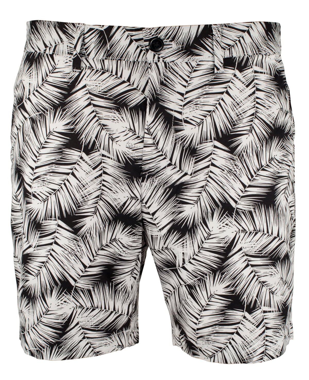 Men's Palm Print Poplin Shorts-B-32W