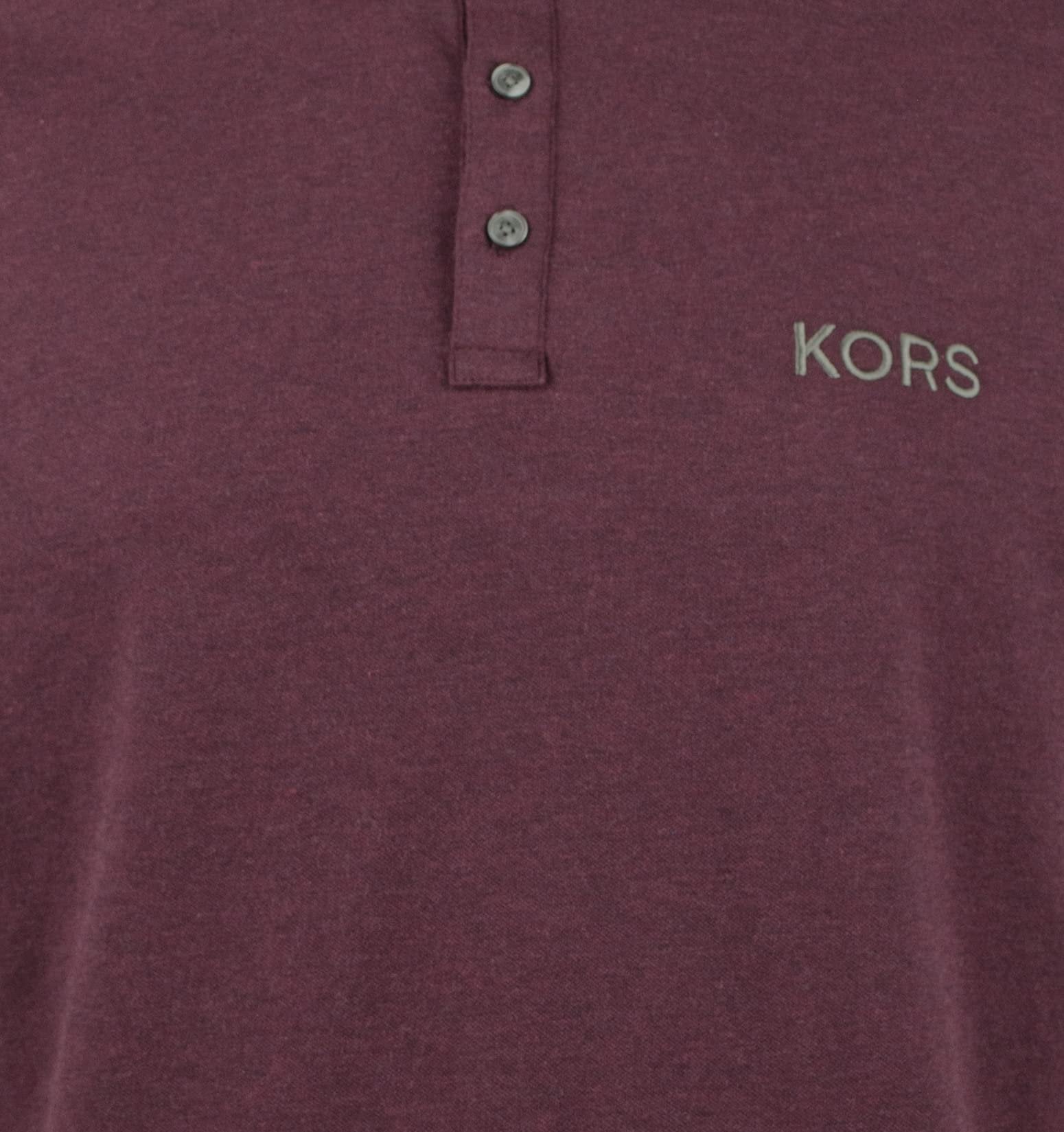 Men's Kors Embroidered Polo Shirt-AM-X-Large Ash Melange