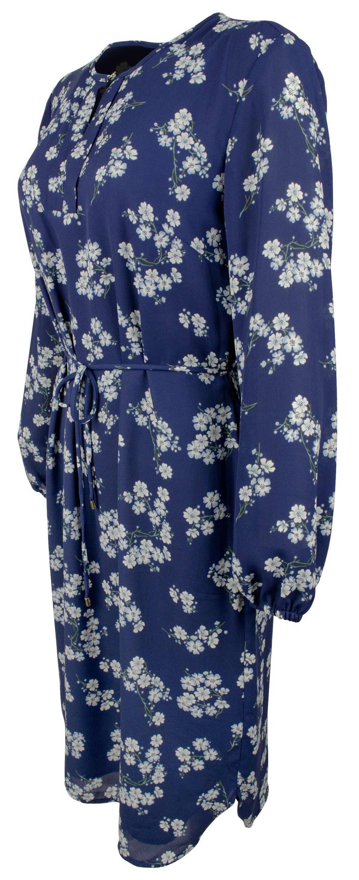 Lauren Ralph Lauren Women's Floral Long Sleeve Dress Blue 8