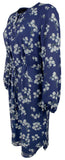 Lauren Ralph Lauren Women's Floral Long Sleeve Dress Blue 8