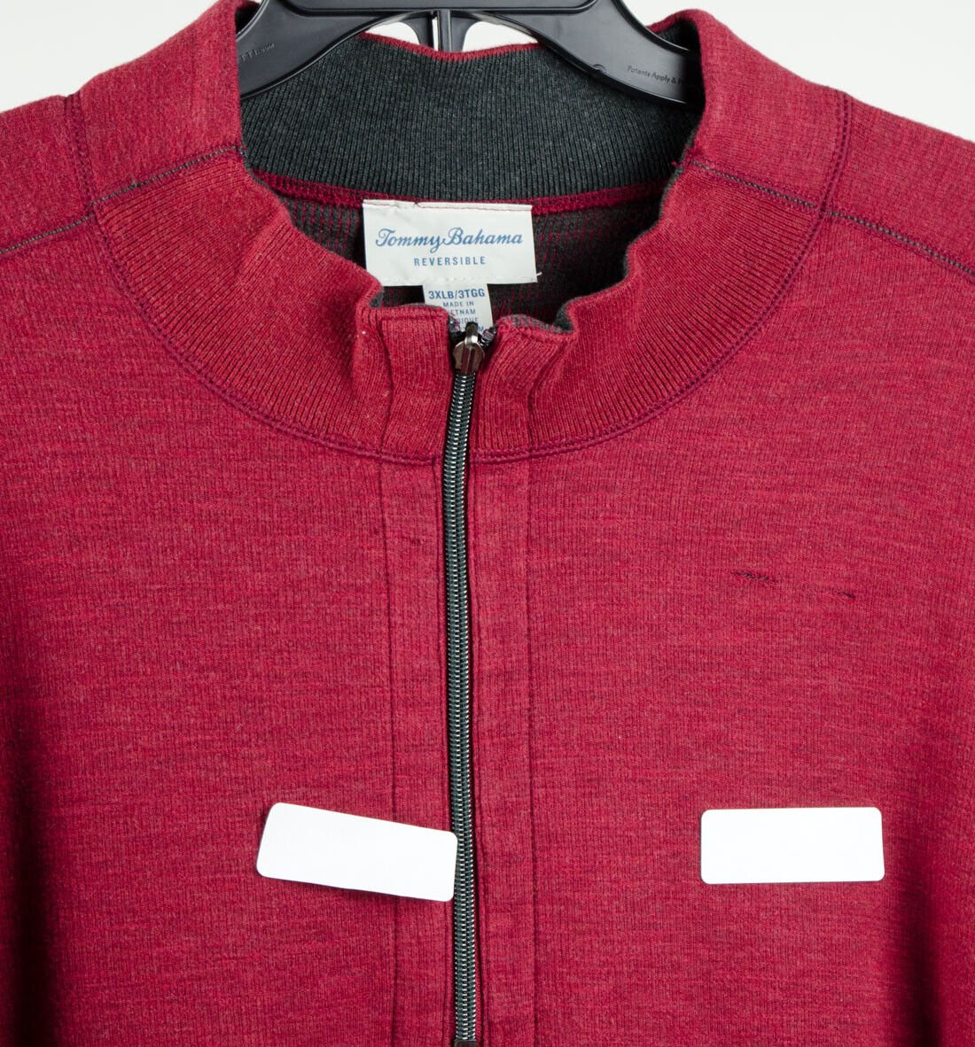 Customer Return Tommy Bahama Men's Big and Tall Flipsider Half-Zip Reversible