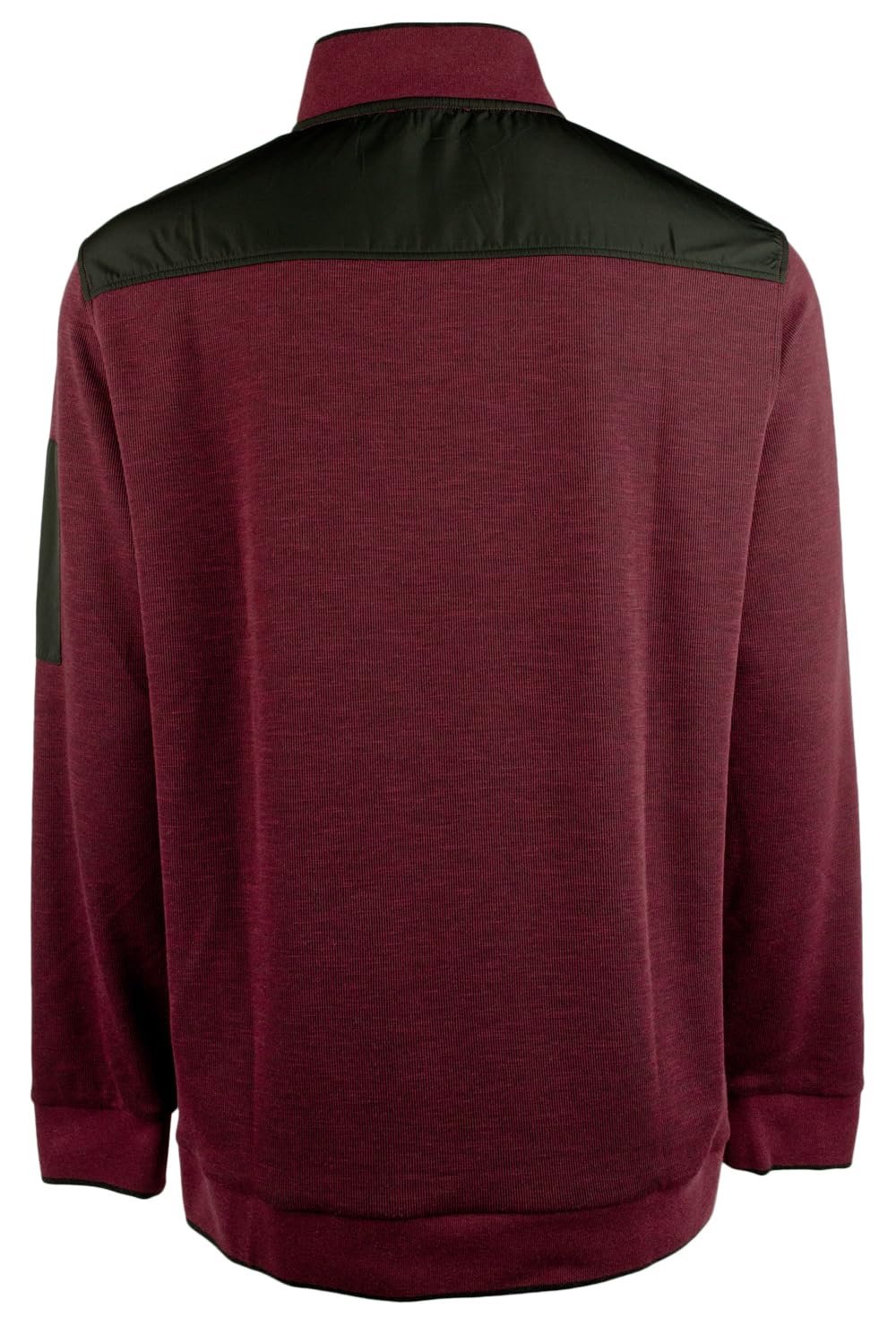Bugatchi Men's Long Sleeve Quarter Zip Pullover Sweatshirt Brgdy XX-Large Burgundy