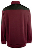 Bugatchi Men's Long Sleeve Quarter Zip Pullover Sweatshirt Brgdy XX-Large Burgundy