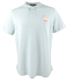 POLO RALPH LAUREN Tye-Dye Big Pony Mesh Polo Shirt, Blue [XL]