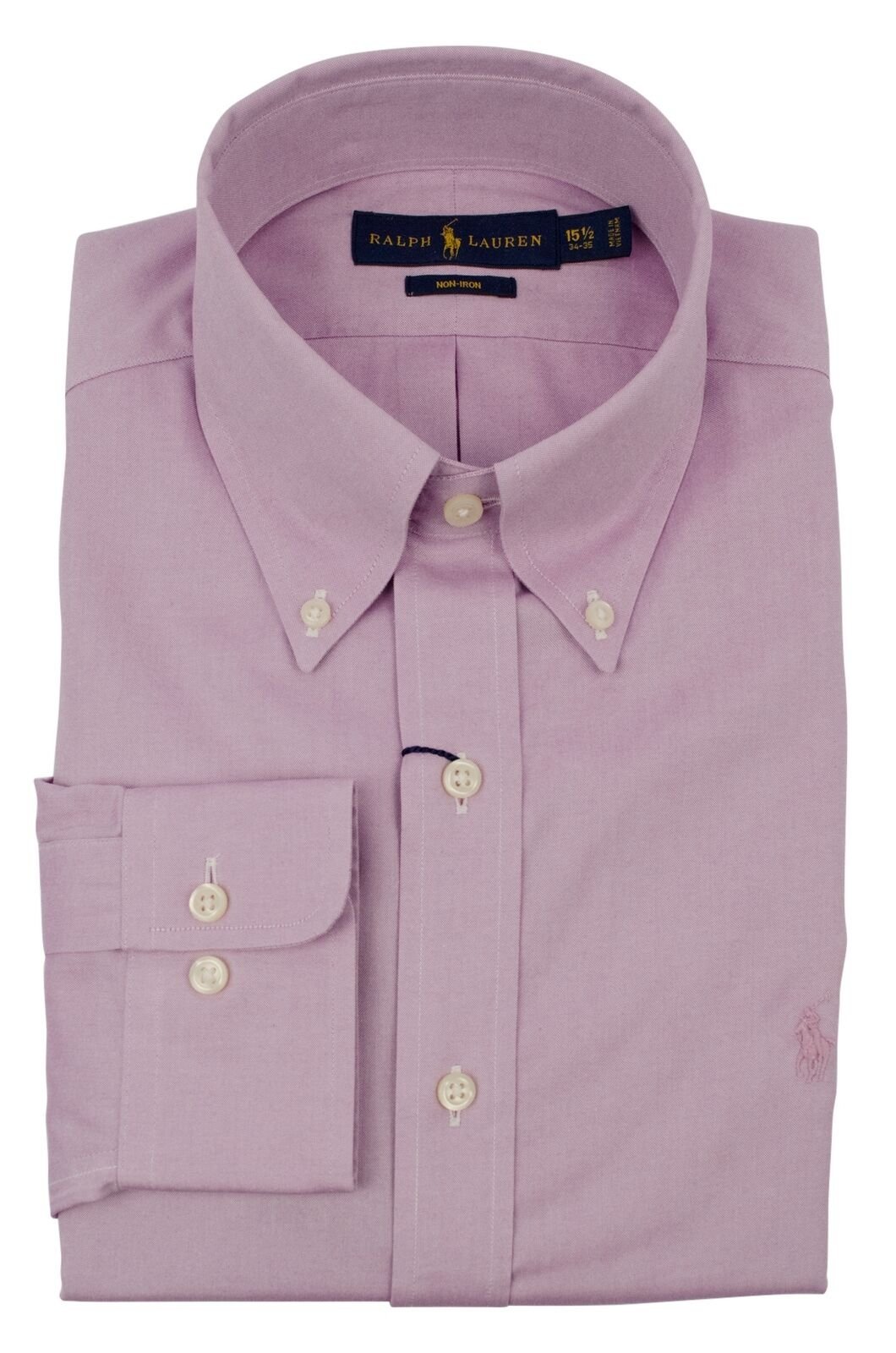 Polo Ralph Lauren Men's Regular Fit Long Sleeve Dress Shirt 16.5 32/33 Purple