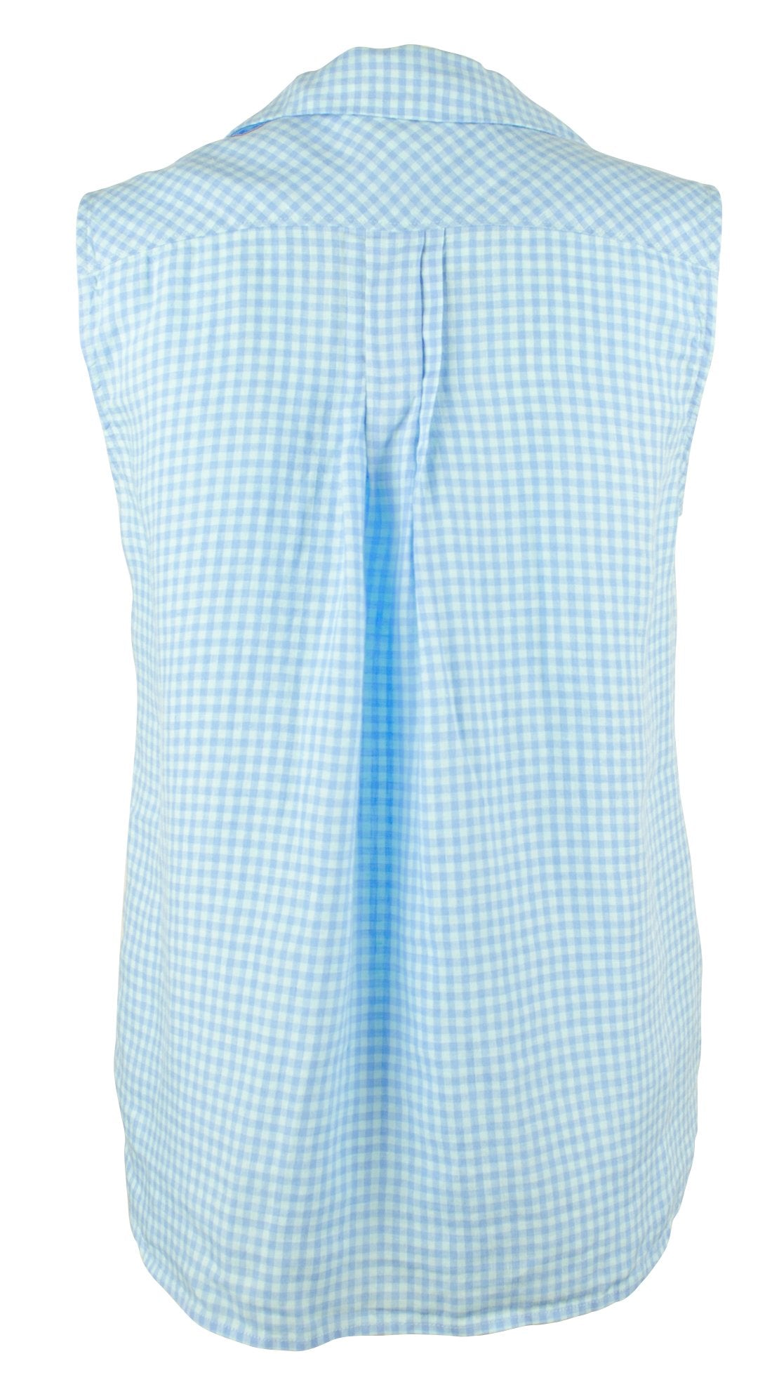 Tommy Bahama Women's Gingham Way Linen Sleeveless Camp Shirt