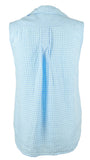 Tommy Bahama Women's Gingham Way Linen Sleeveless Camp Shirt