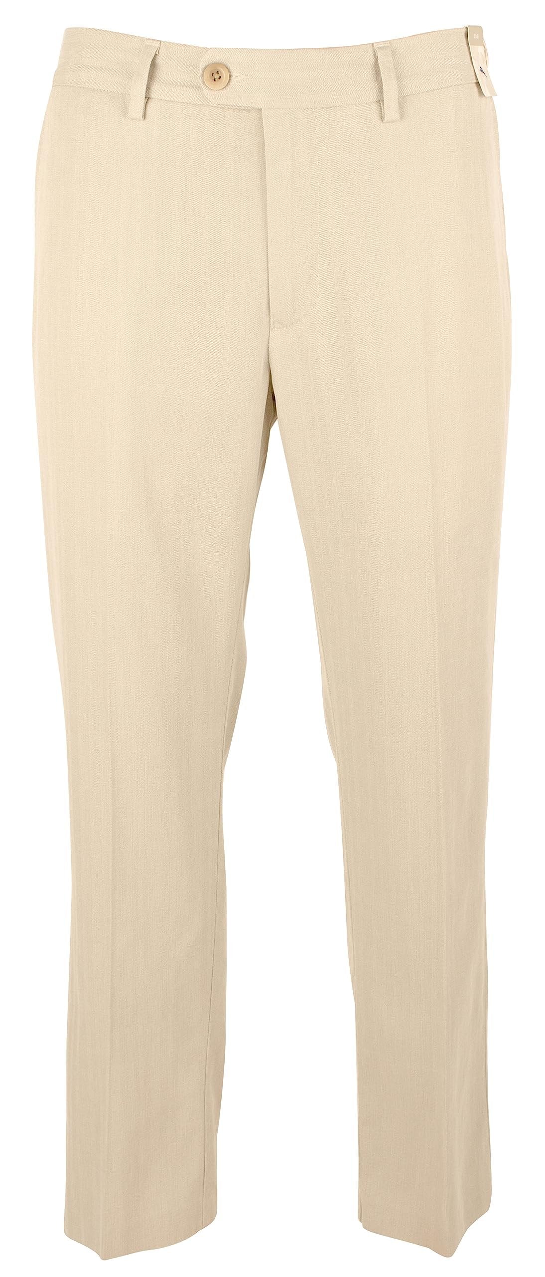 Men's Havana Herringbone Silk Blend Pants-KS-34WX34L