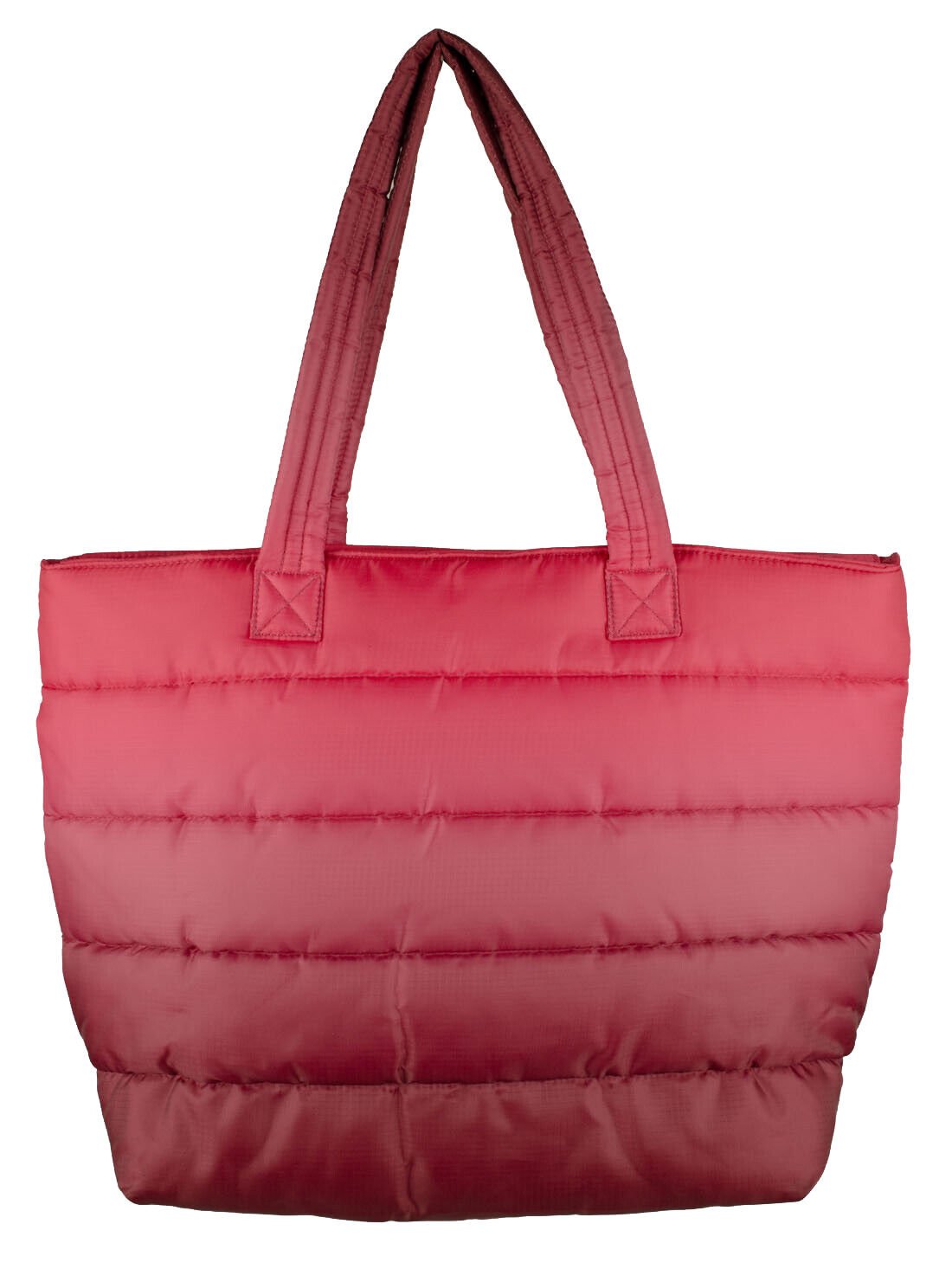 UGG Women's Krystal Puffer Tote Shoulder Bag Red One Size