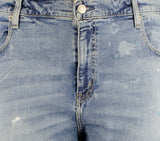 Ralph Lauren Women's Plus Size Stretch Paint Splatter Relaxed Denim Jeans 22 W