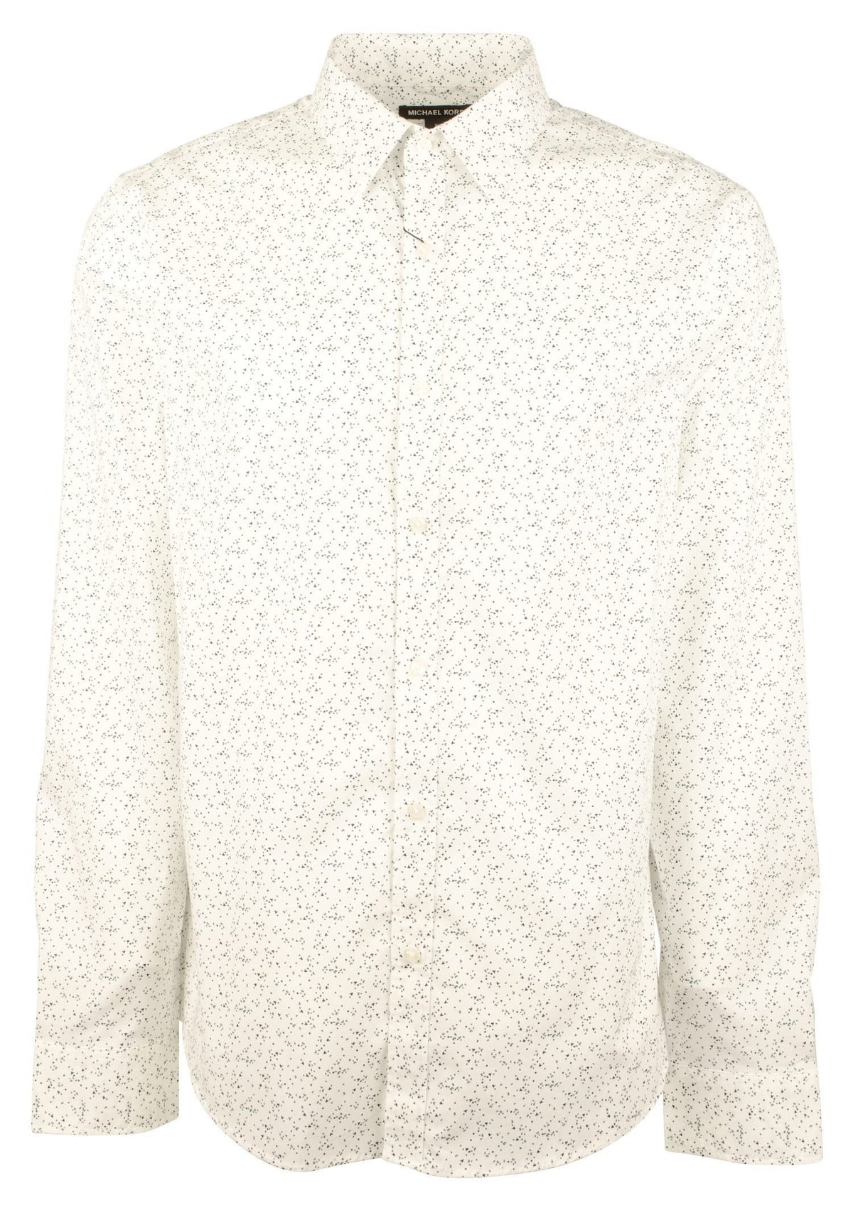 Michael Kors Men's Slim Fit Micro Dot Print Long Sleeve Shirt - XX-Large