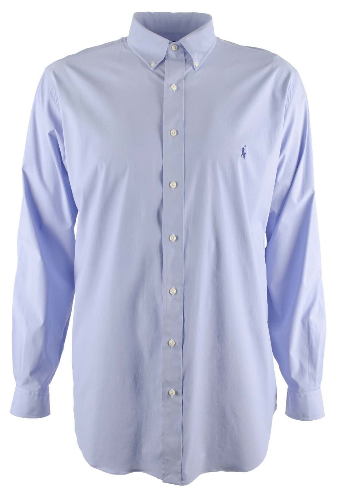 Polo Ralph Lauren Men's Big and Tall Performance Long Sleeve Shirt BLU 4LT