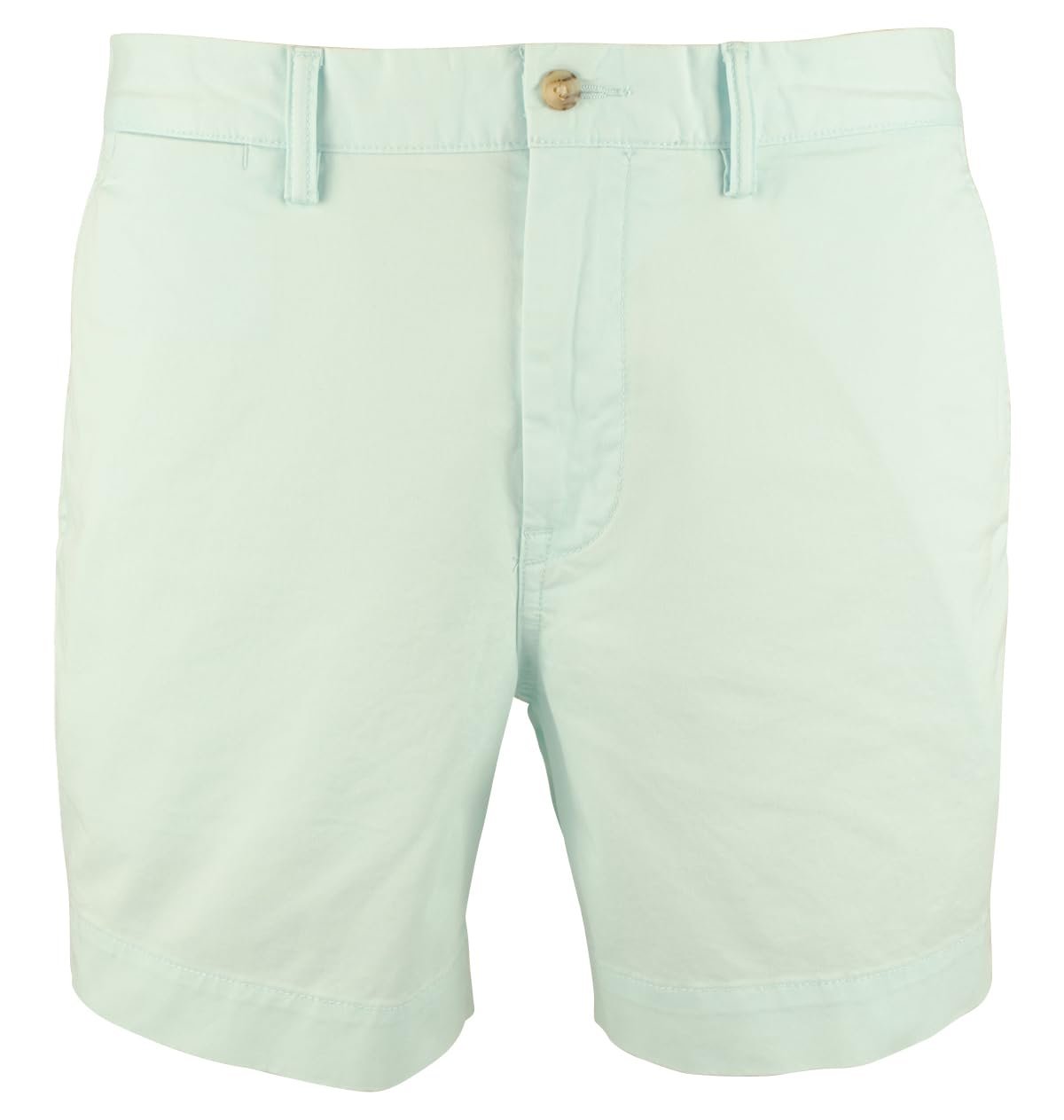 Polo Ralph Lauren Men's Stretch Straight Fit 6 Inch Flat Front Chino Shorts Soft Aqua 36