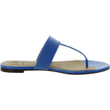 Tory Burch Womens Kira Leather Thong Flat Sandals Blue 6 Medium (B,M)