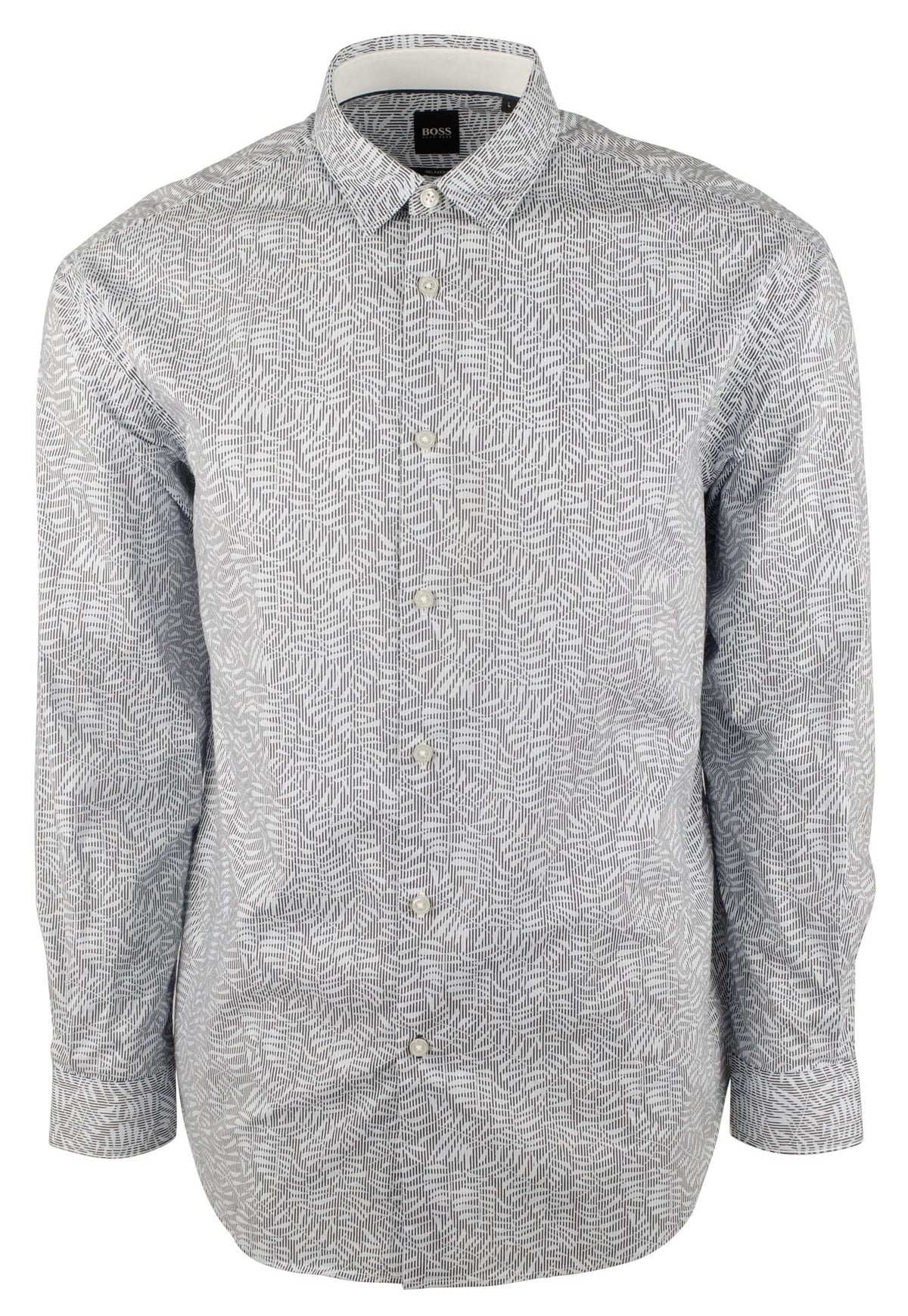 Hugo Boss Men's Noah Relaxed Fit Long Sleeves Shirt-DB-XX-Large Dark Blue