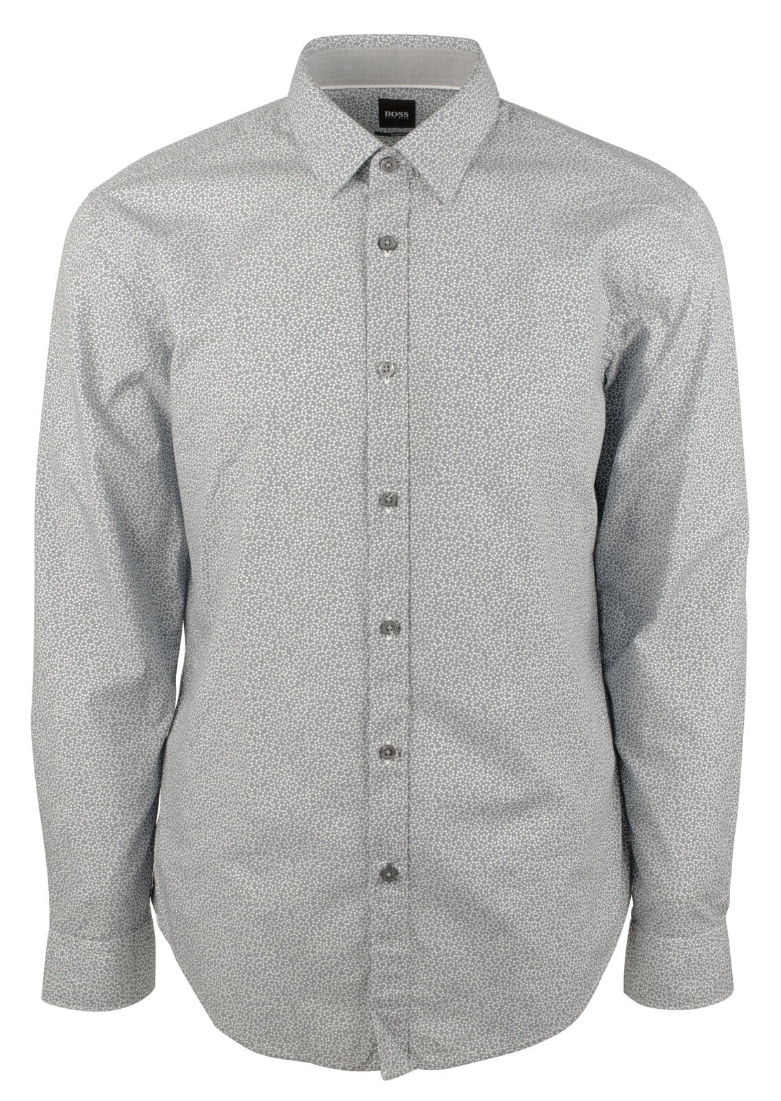 Hugo Boss Men's Ronni Slim Fit Long Sleeves Shirt XL Dark Gray