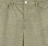 Pantalones vaqueros tobilleros de tiro alto con diseño de cocodrilo de Tommy Bahama para mujer, color hoja 8