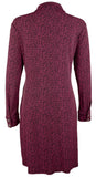 Michael Kors Women's Point Collar Button Front Long Sleeve Dress Large