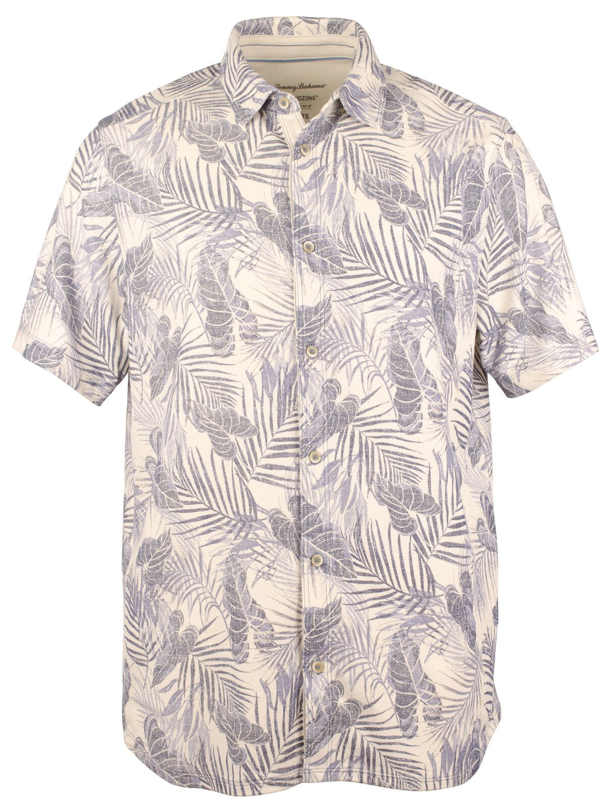 Tommy Bahama Men's Pavia Palms Camp Shirt Coconut Cream Small